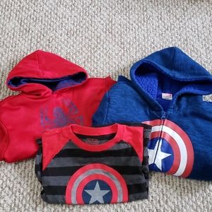 Superhero sweatshirt & tshirt